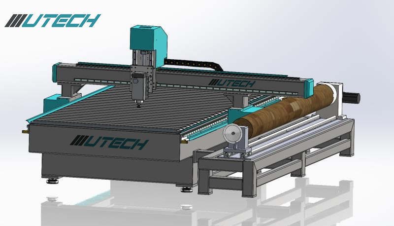 Heißer Verkauf 1325 4-Achsen-CNC-Fräsmaschine für Holz 