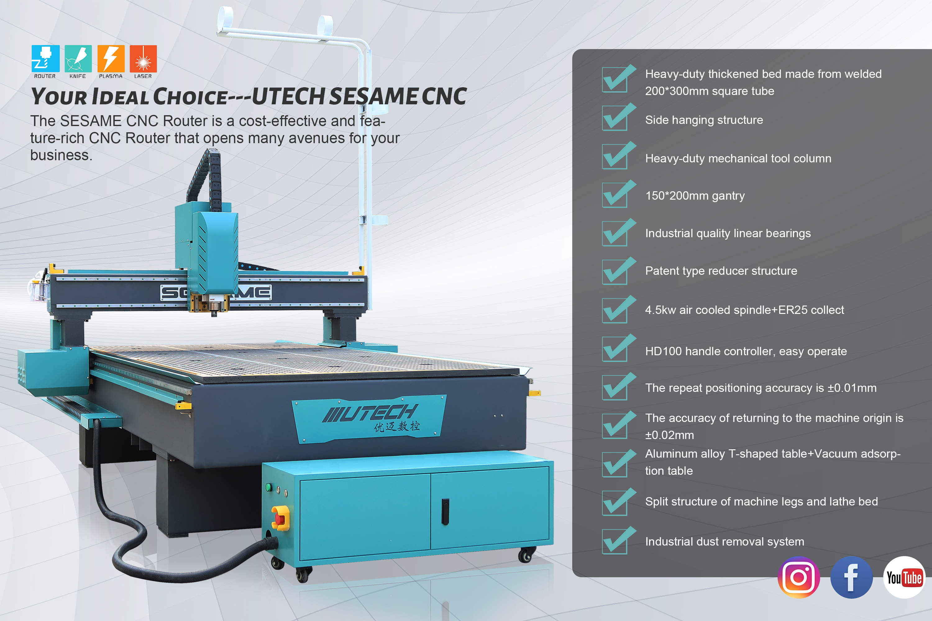 Eigenschaften des CNC-Fräsers