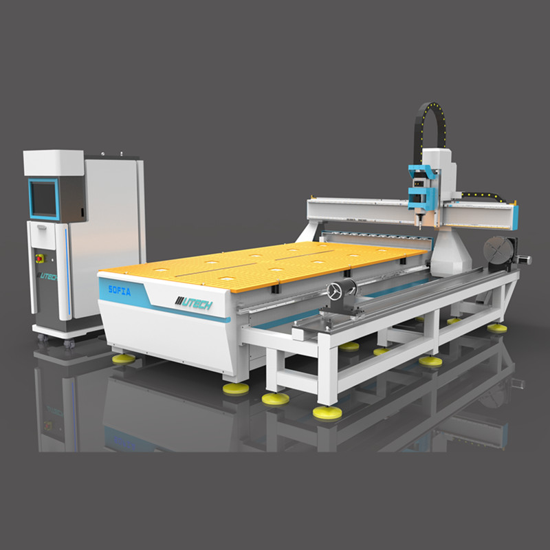 4-Achsen-CNC-Fräser ATC-Vakuumtisch für den Möbelbau