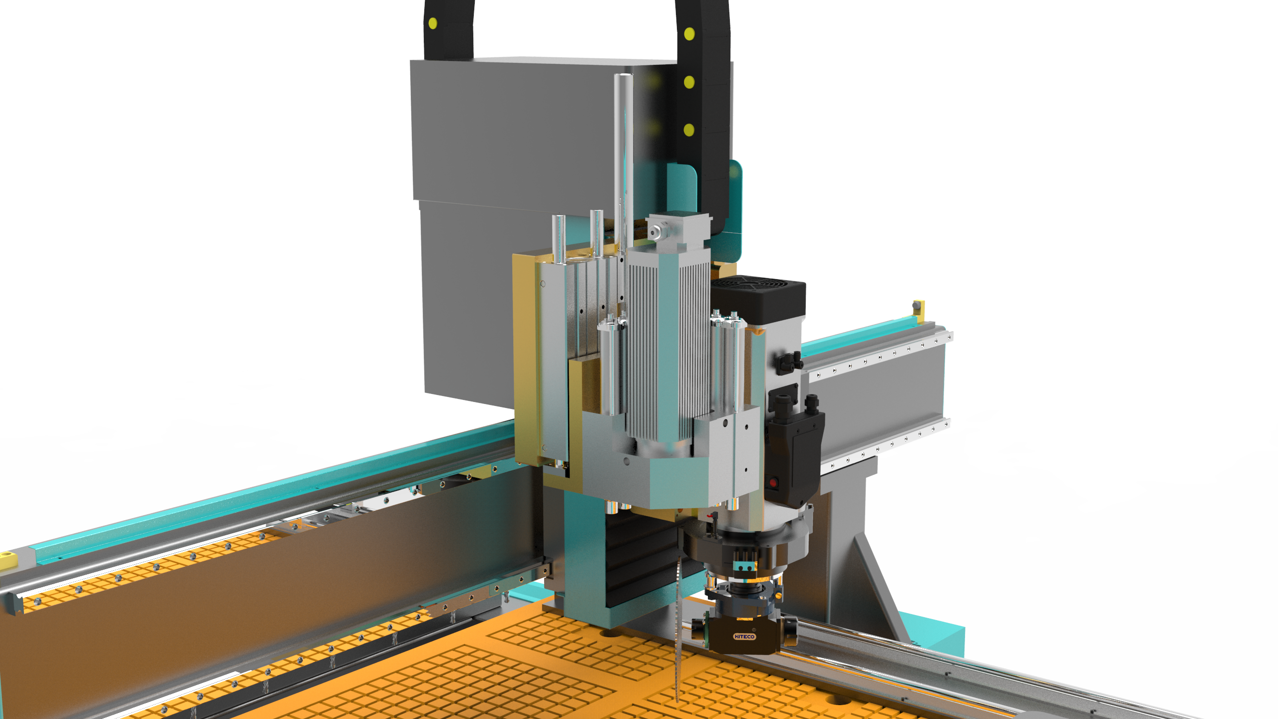 4-Achsen-ATC-CNC-Maschine mit Bohrkopf