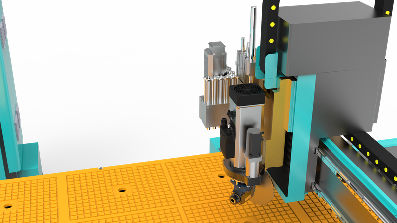 4-Achsen-ATC-CNC-Maschine mit Bohrkopf